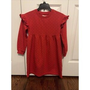 Tucker + Tate Kids' Polka  Dot Long Sleeve Cotton Dress Size 7